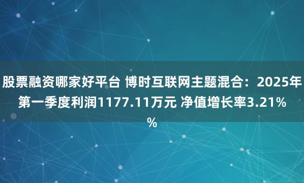 股票融资哪家好平台 博时互联网主题混合：2025年第一季度利润1177.11万元 净值增长率3.21%