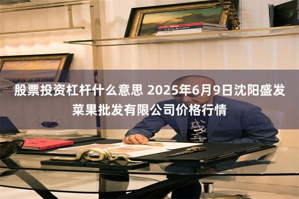 股票投资杠杆什么意思 2025年6月9日沈阳盛发菜果批发有限公司价格行情